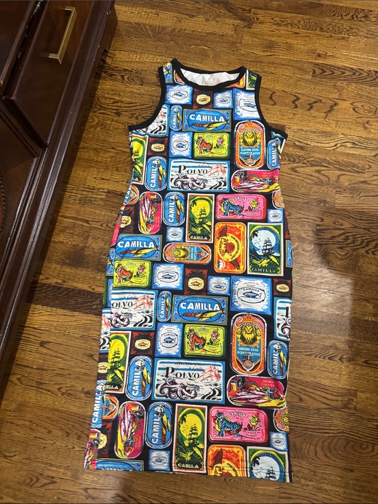 Camilla Dresses & Skirts - Camilla Bright Multicolor Graphic Tank Dress